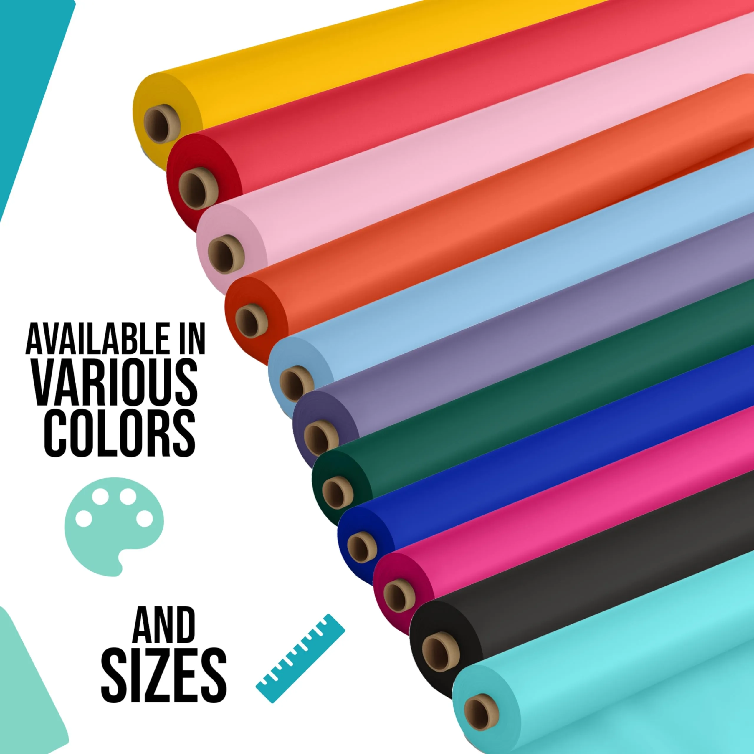 40 In. x 100 Ft. Red Table Roll