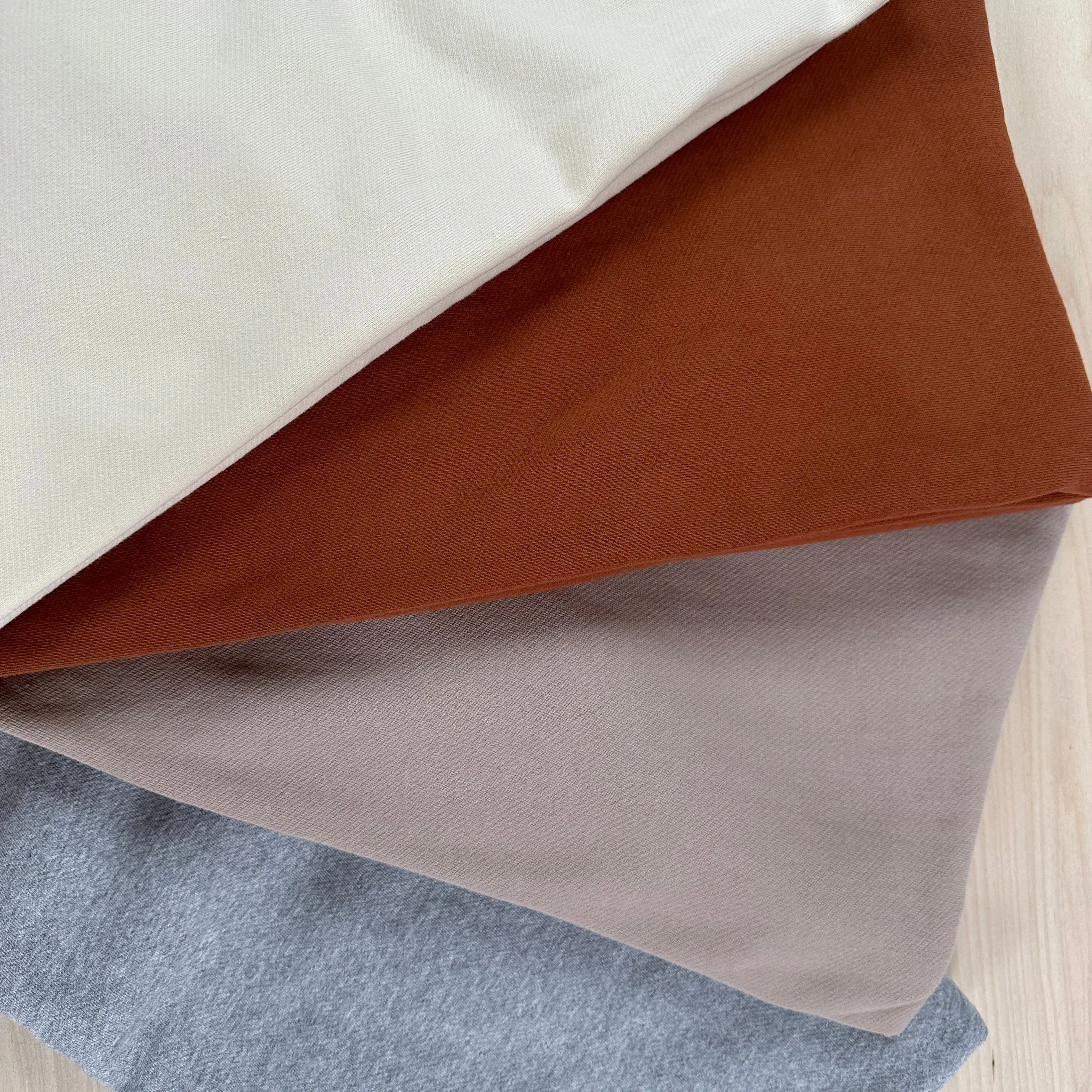 41" Remnant - Organic Cotton Twill Face Fleece Knit - Allspice