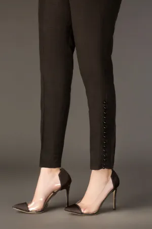 Ankle Length Straight Pants Black