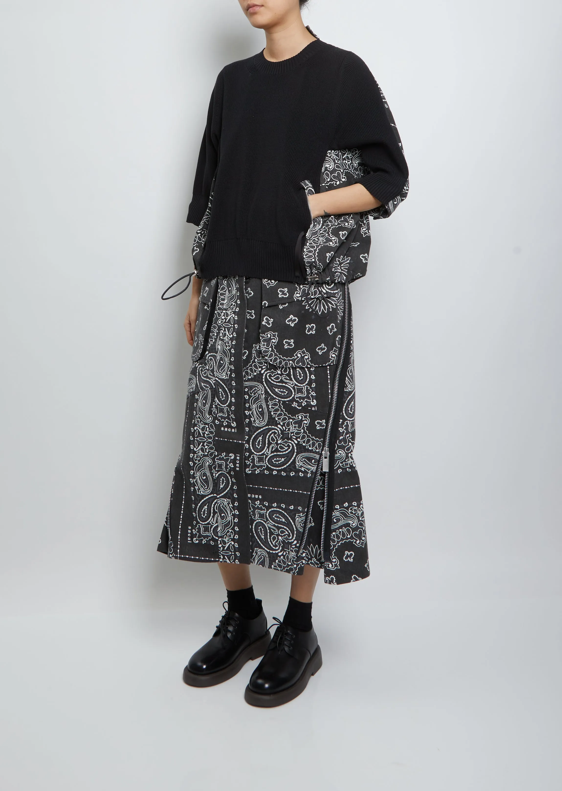 Bandana Print Pullover