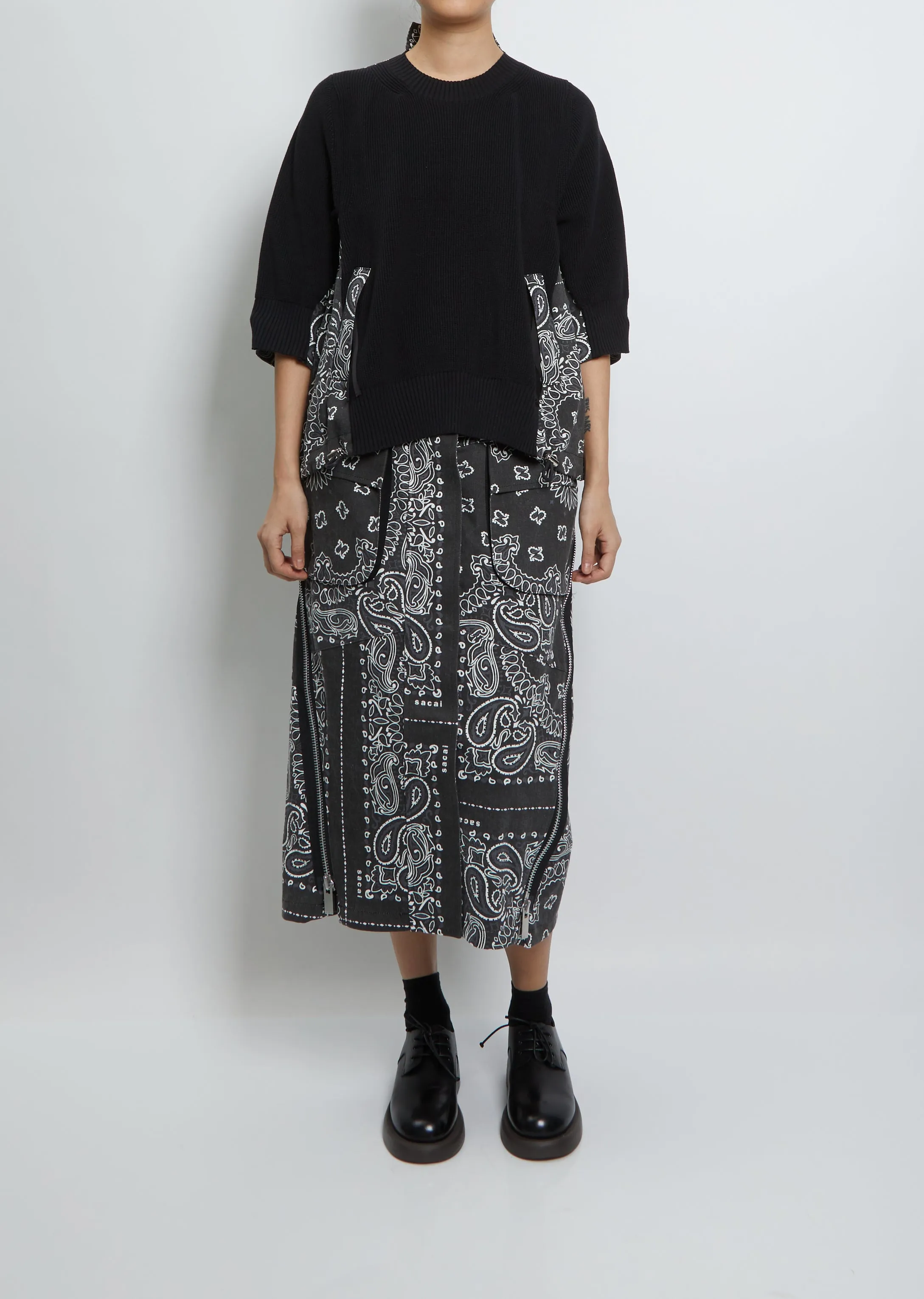 Bandana Print Pullover