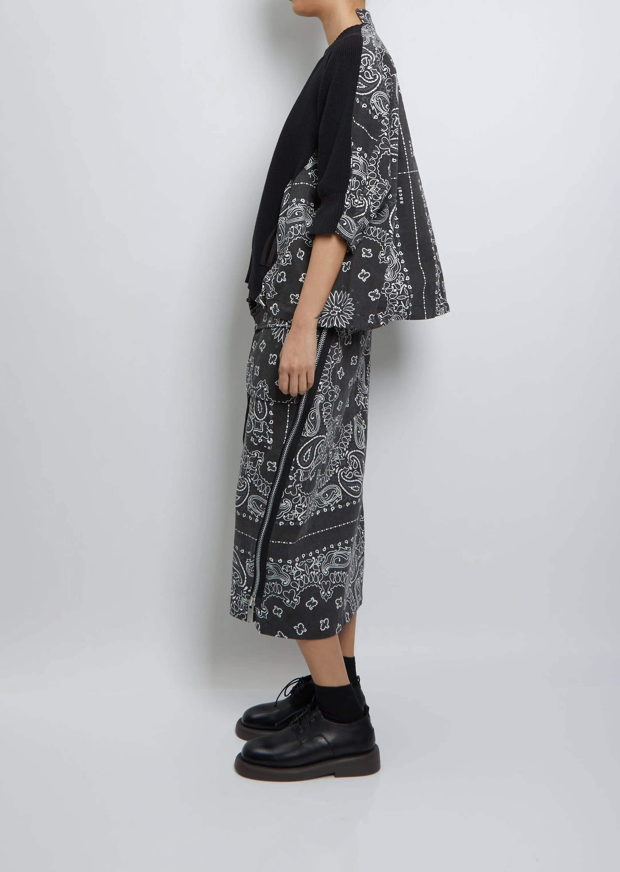 Bandana Print Pullover