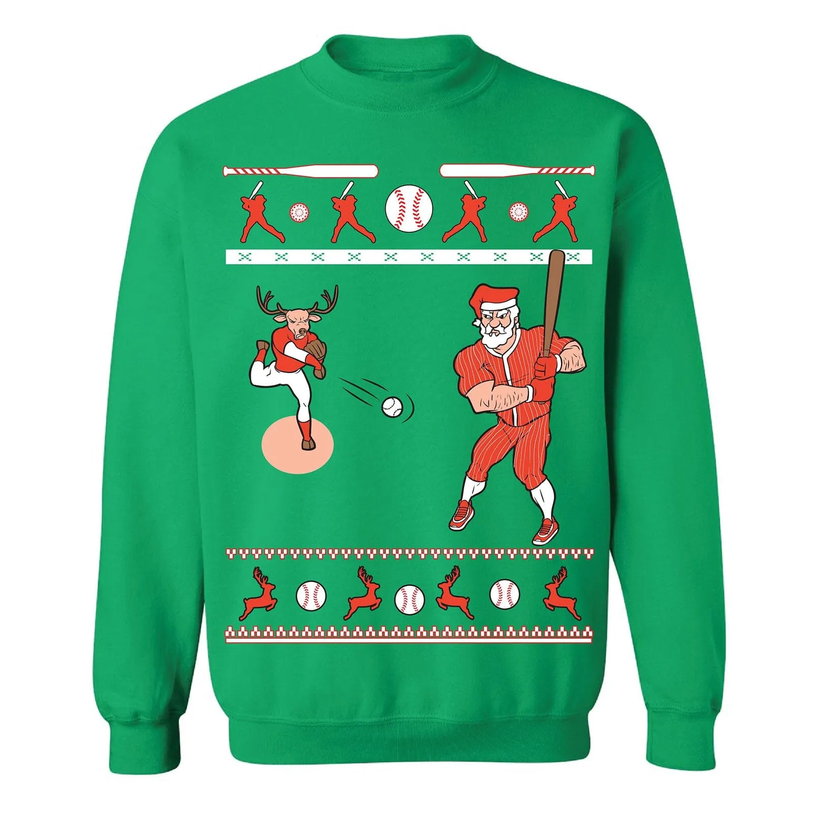 BASEBALL - SLUGGER SANTA - Green
