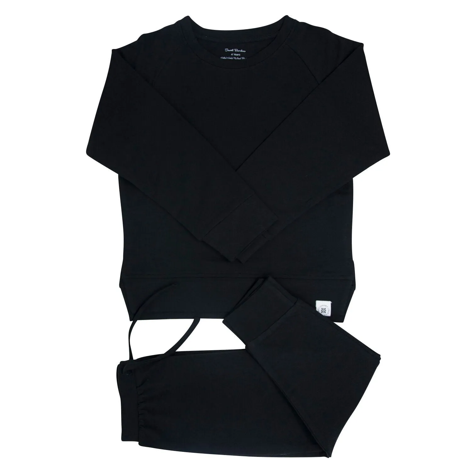 Blazing Black Comfort Crew Neck Jogger Set