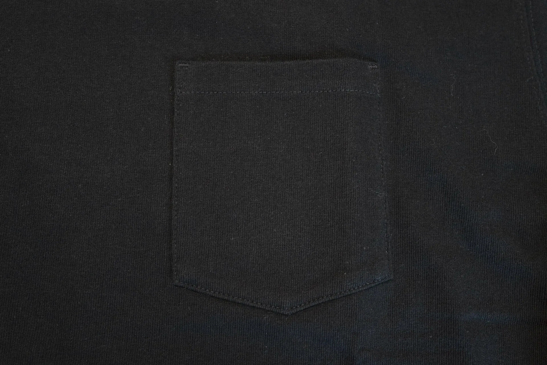 Boncoura 10oz Ultra Heavy Loopwheeled Pocket L/S Tee (Black)