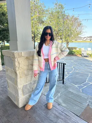 Candy Cardigan-Cream Mix