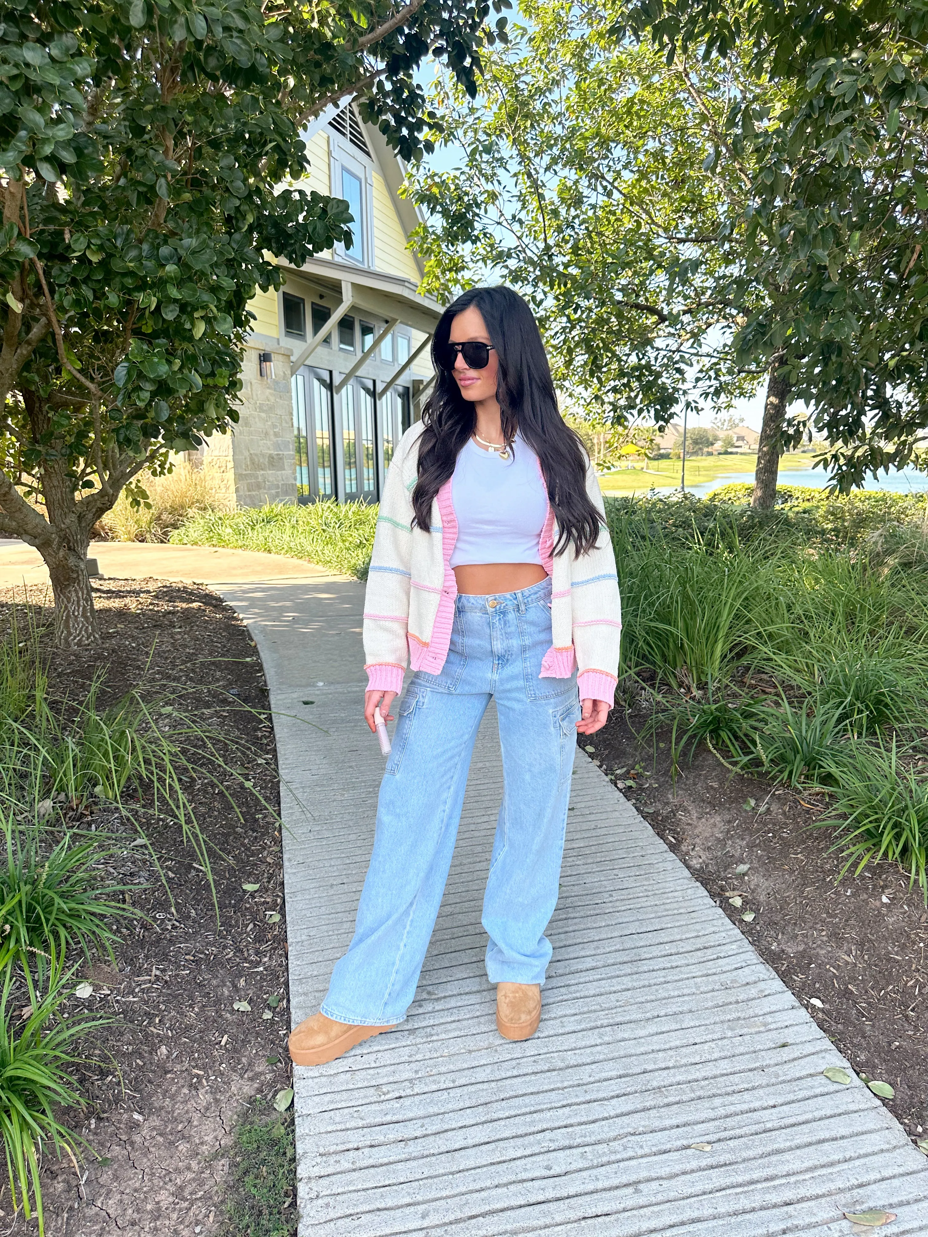 Candy Cardigan-Cream Mix
