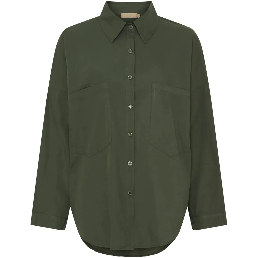 Cecile Long Sleeve Shirt Military