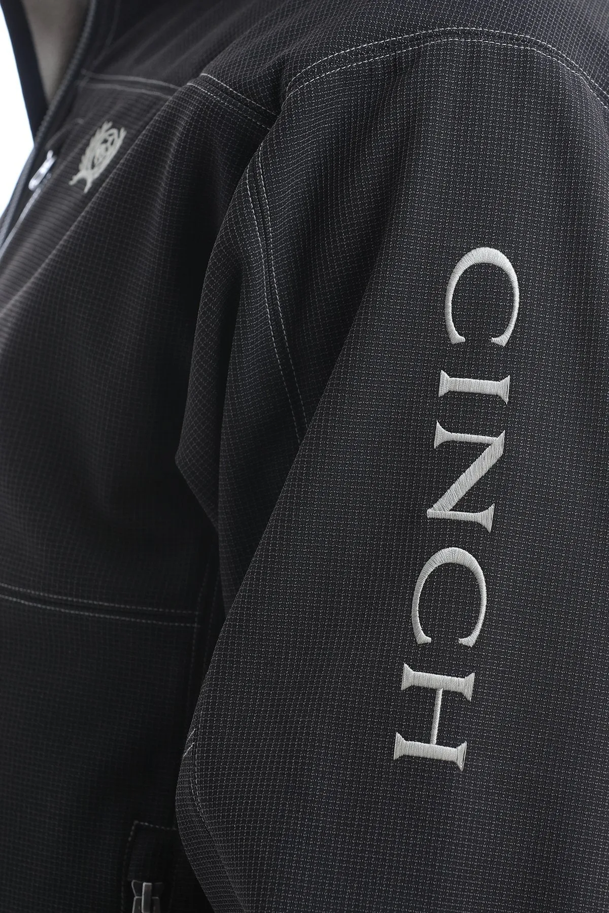Cinch Men's Concealed Carry Bonded Jacket-Black/Silver