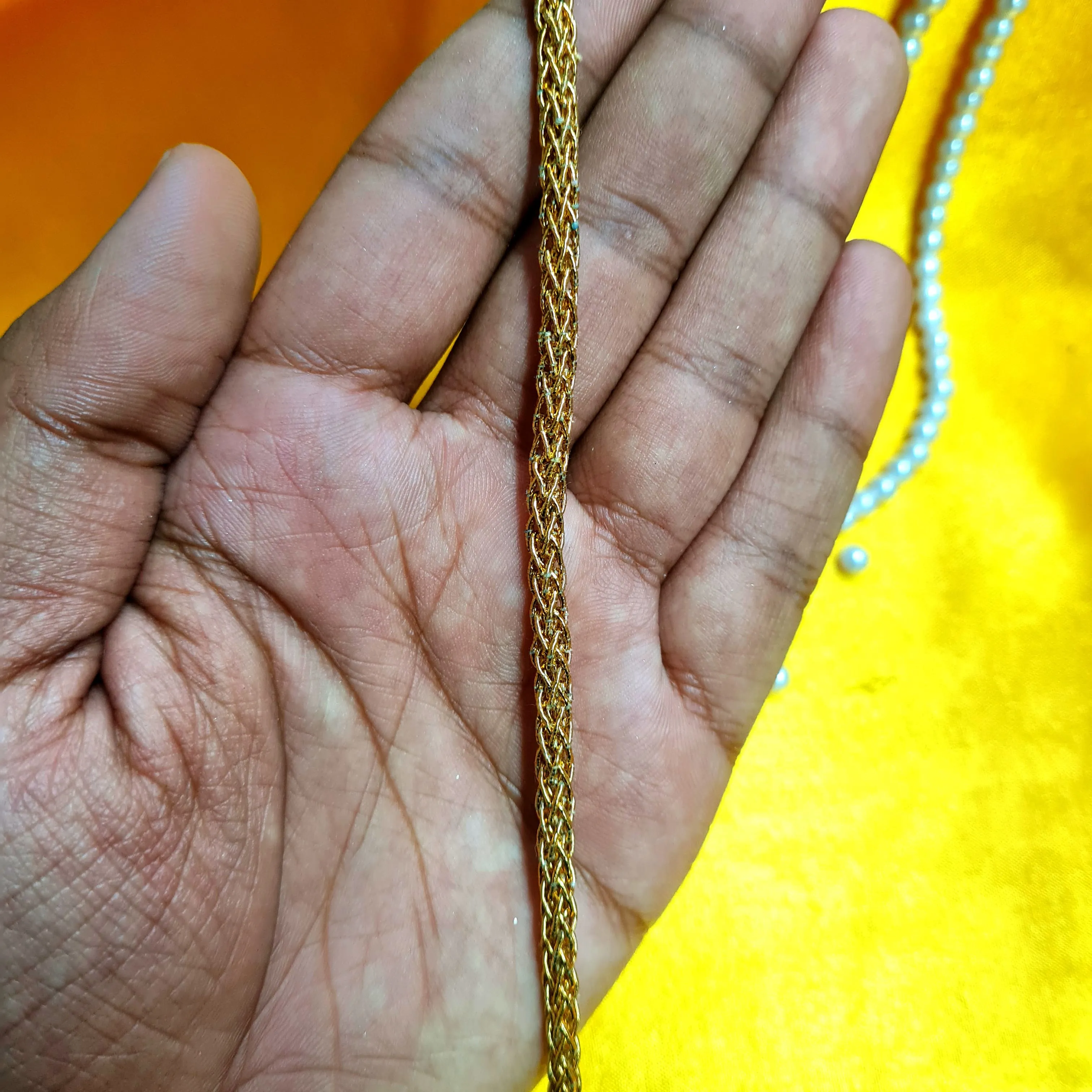 Classic Bright Gold Double Sided Lace