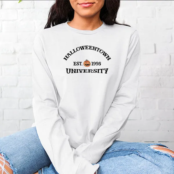 Comfy Halloweentown University Sweatshirt & Hoodie with Front & Back Design