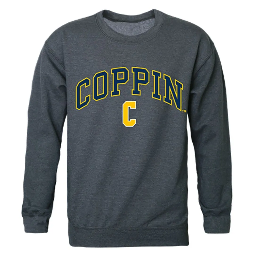 CSU Coppin State University Campus Crewneck Pullover Sweatshirt Sweater Heather Charcoal