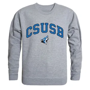 CSUSB California State University San Bernardino Campus Crewneck Pullover Sweatshirt Sweater Heather Grey