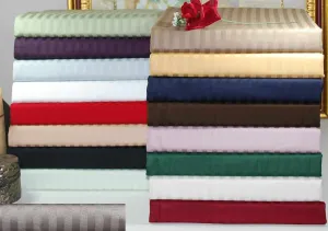 Egyptian Cotton 300 Thread Count Stripe Bed Skirt