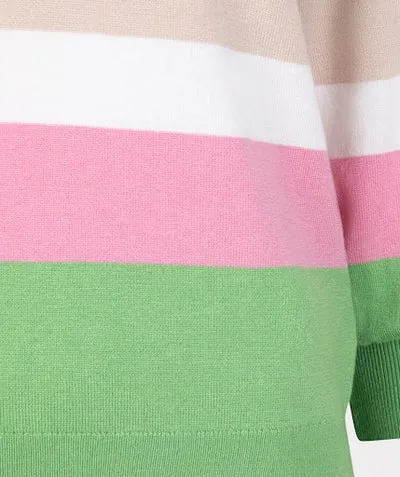 Esqualo Striped Rose Sweater