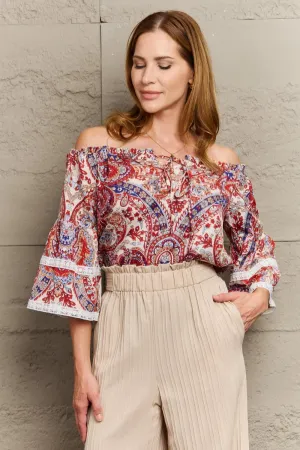 Fascinating  Off Shoulder Bohemian Blouse