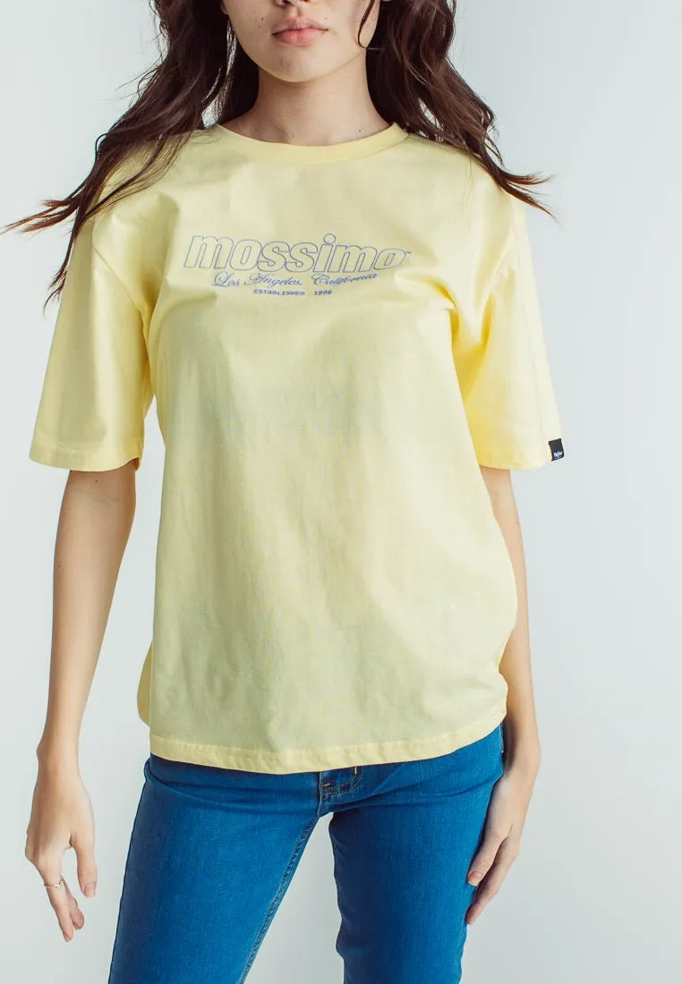 French Vanilla with Mossimo Big Minimal Design Modern Fit Tee