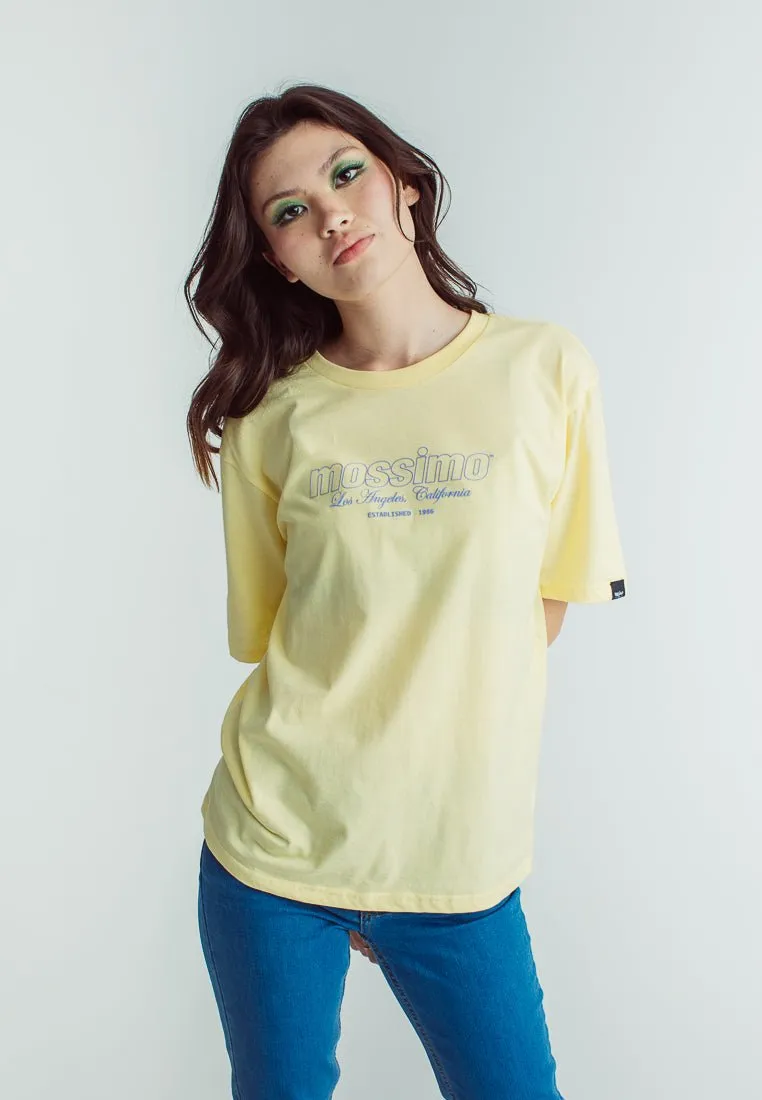 French Vanilla with Mossimo Big Minimal Design Modern Fit Tee