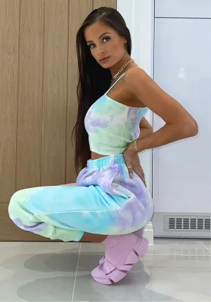 Gabriella Multi Tie Dye Oversized Comfy Joggers