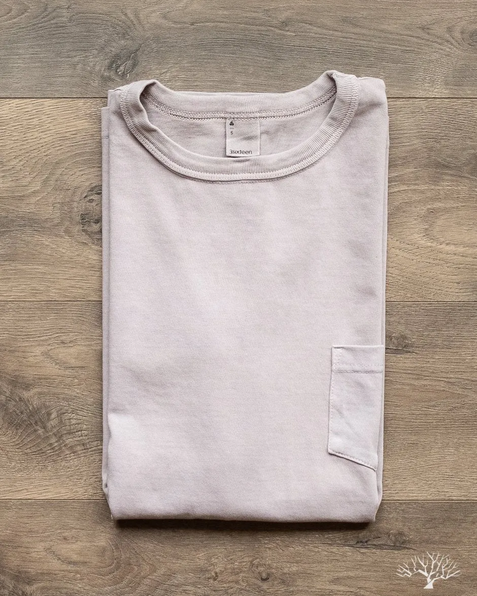 Garment Dyed Pocket Tee - Ash