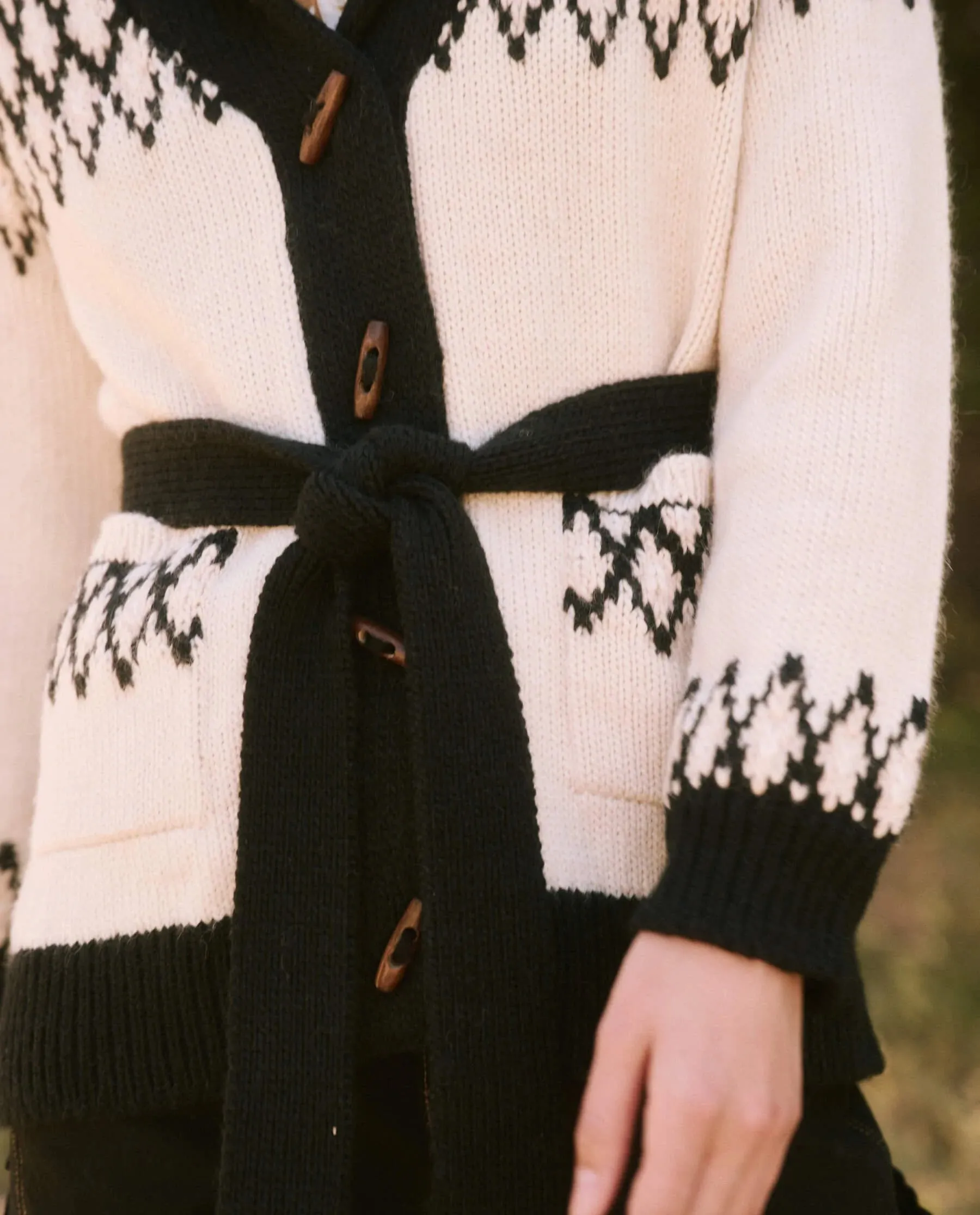 Geo Fair Isle Riding Cardigan
