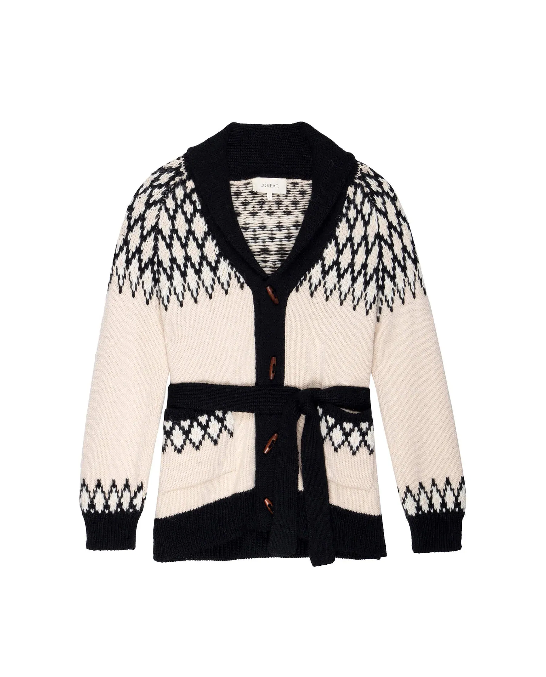 Geo Fair Isle Riding Cardigan
