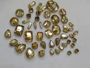 Golden Assorted Glass Stones With Catcher (Wholesale)