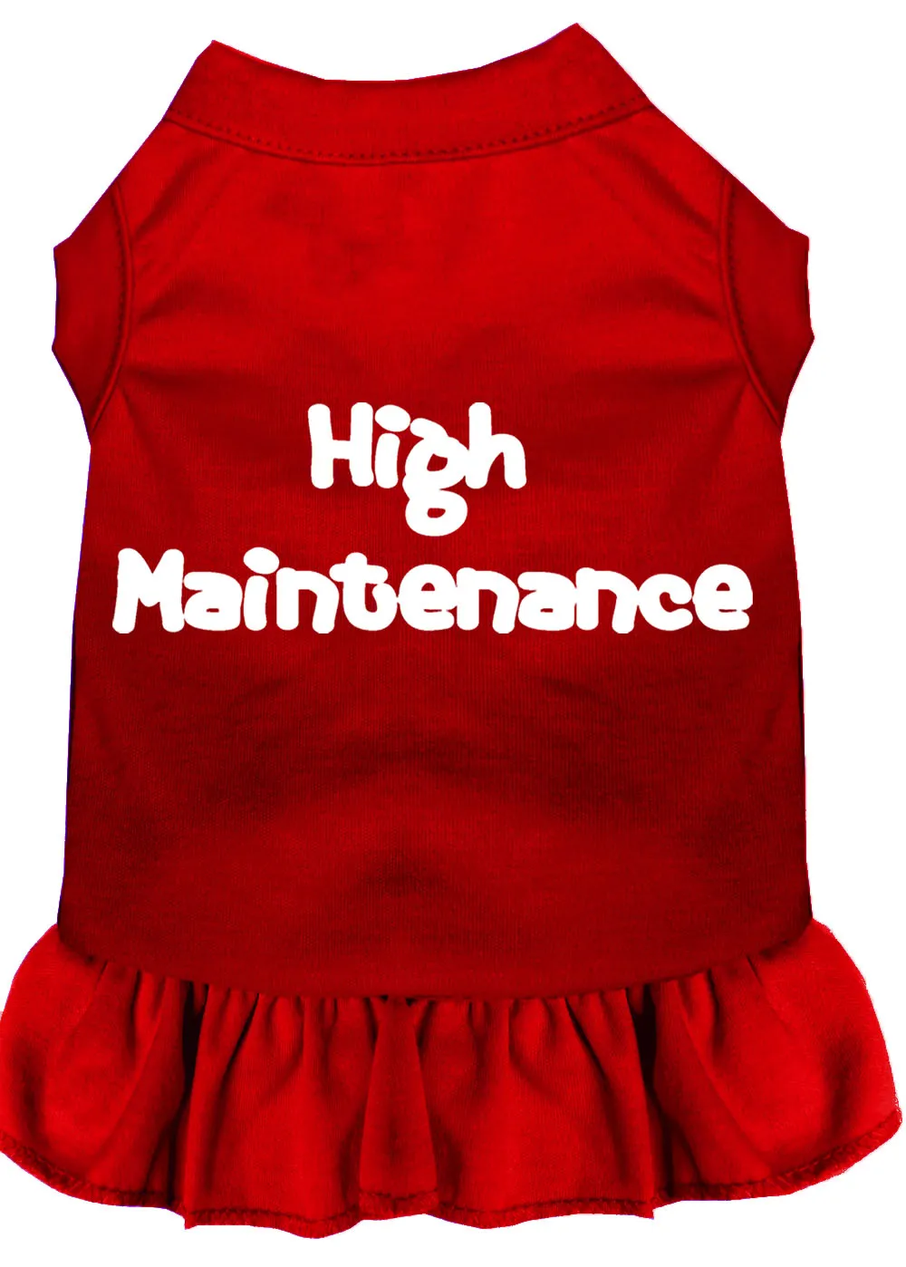 High Maintenance Screen Print Dress Red Xxl