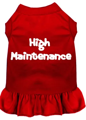 High Maintenance Screen Print Dress Red Xxl