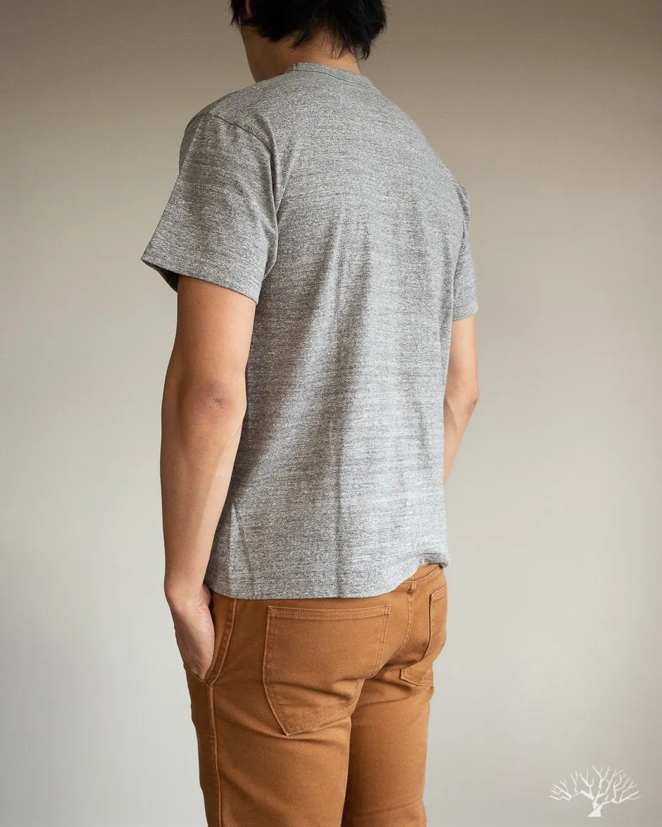 IHT-1610L-GRY - Loopwheel Crew Neck Long Tee - Grey