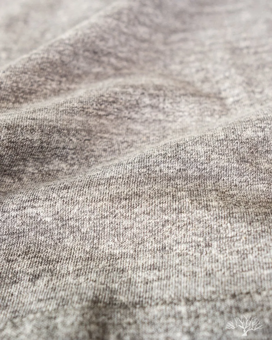 IHT-1610L-GRY - Loopwheel Crew Neck Long Tee - Grey