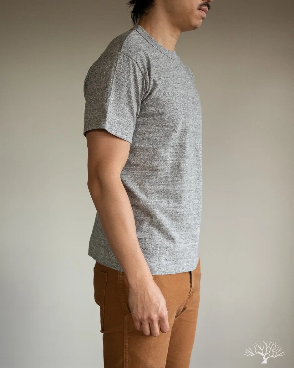 IHT-1610L-GRY - Loopwheel Crew Neck Long Tee - Grey