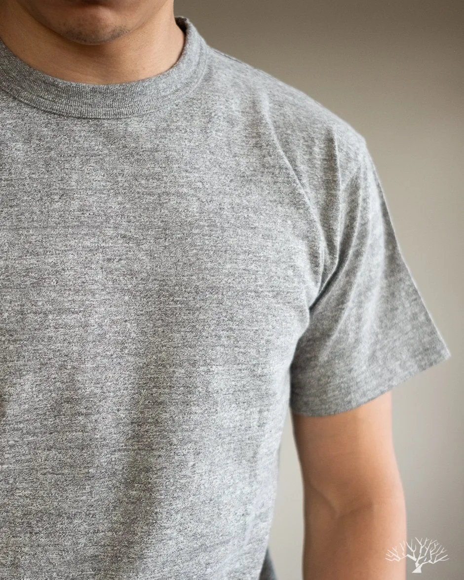 IHT-1610L-GRY - Loopwheel Crew Neck Long Tee - Grey