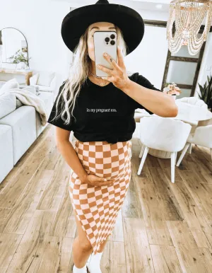 In my pregnant era minimal tee