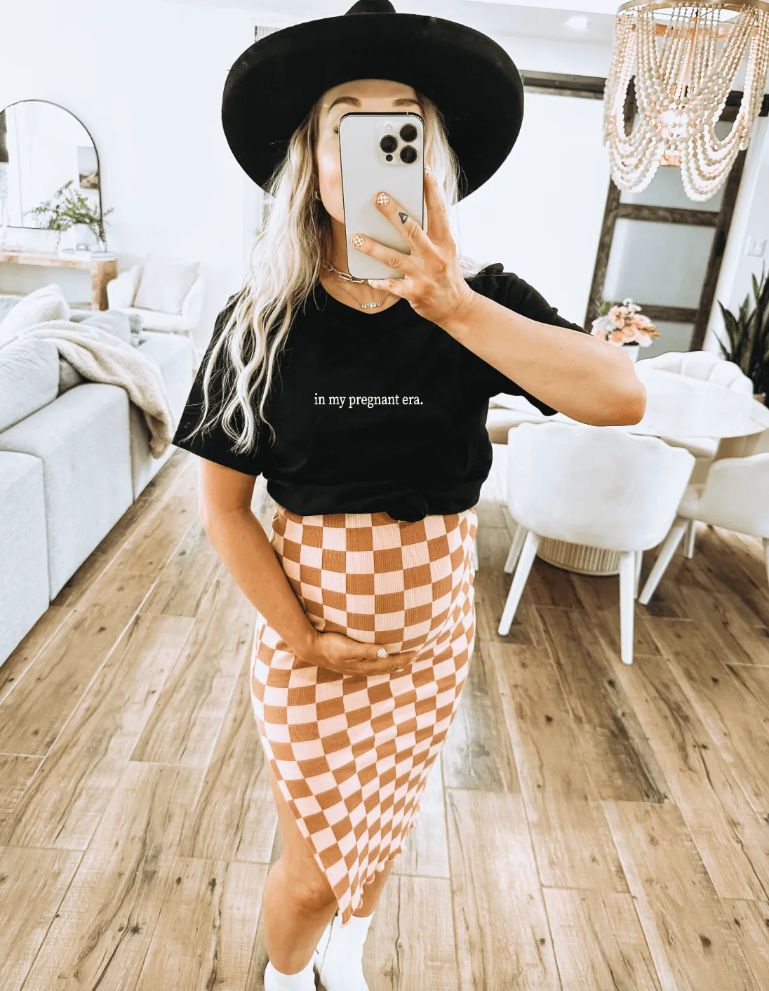 In my pregnant era minimal tee