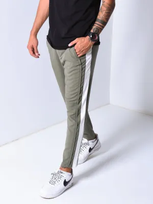 Jogger Pants Side Stripes - Khaki