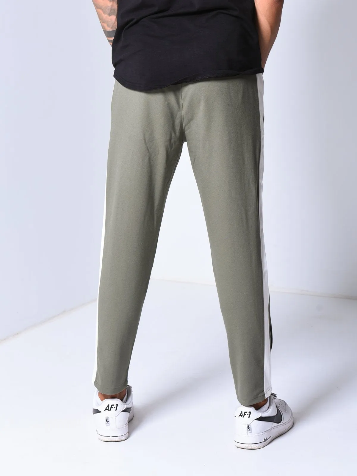 Jogger Pants Side Stripes - Khaki