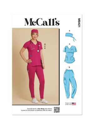 KnowMe Pattern M8421 Misses' Scrub