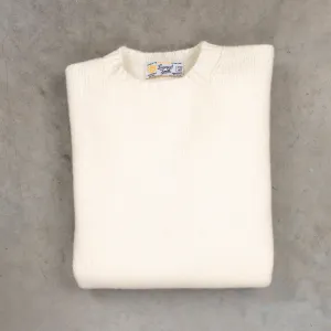 Laurence J. Smith Super Soft Seamless Crewneck Winter White