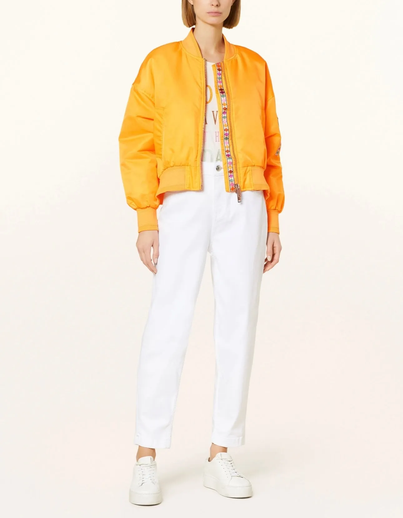 Leslie Bomber Jacket | Blazing Orange