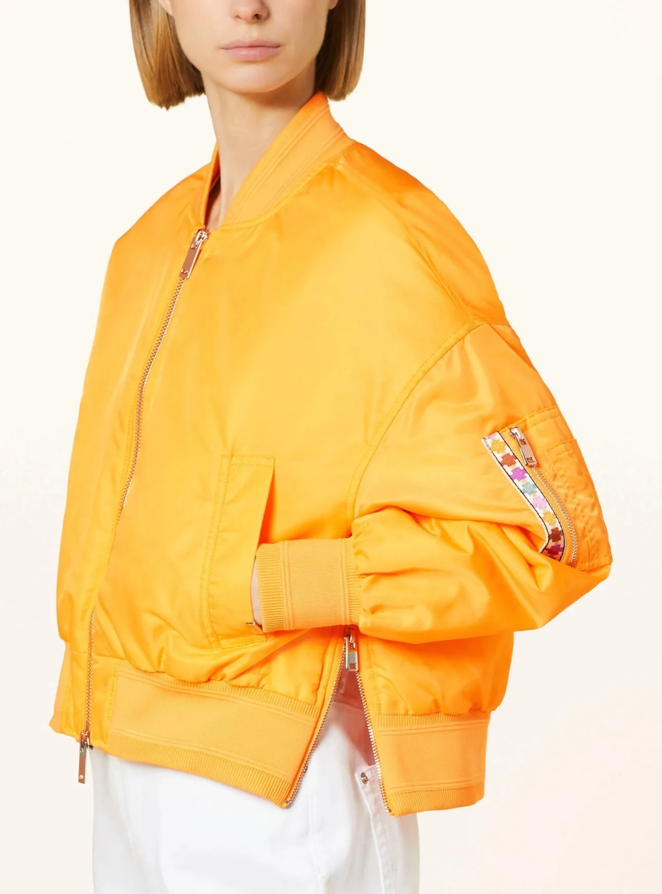 Leslie Bomber Jacket | Blazing Orange