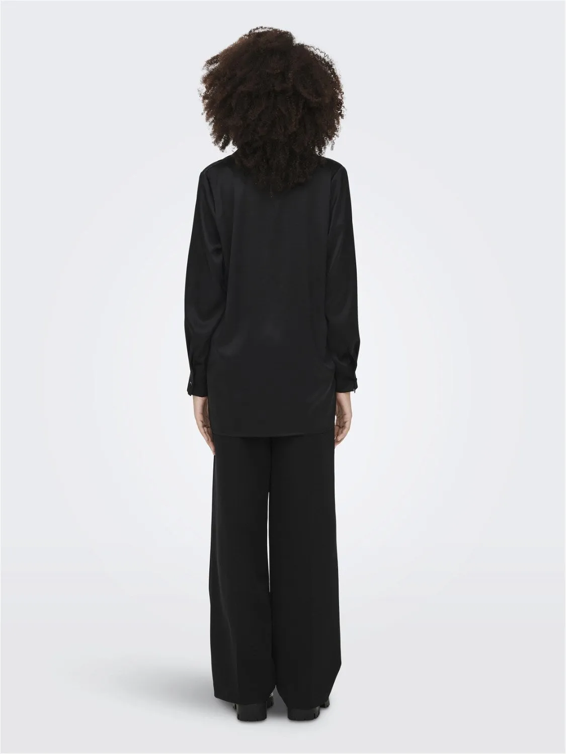 Long Sleeve Sateen Shirt