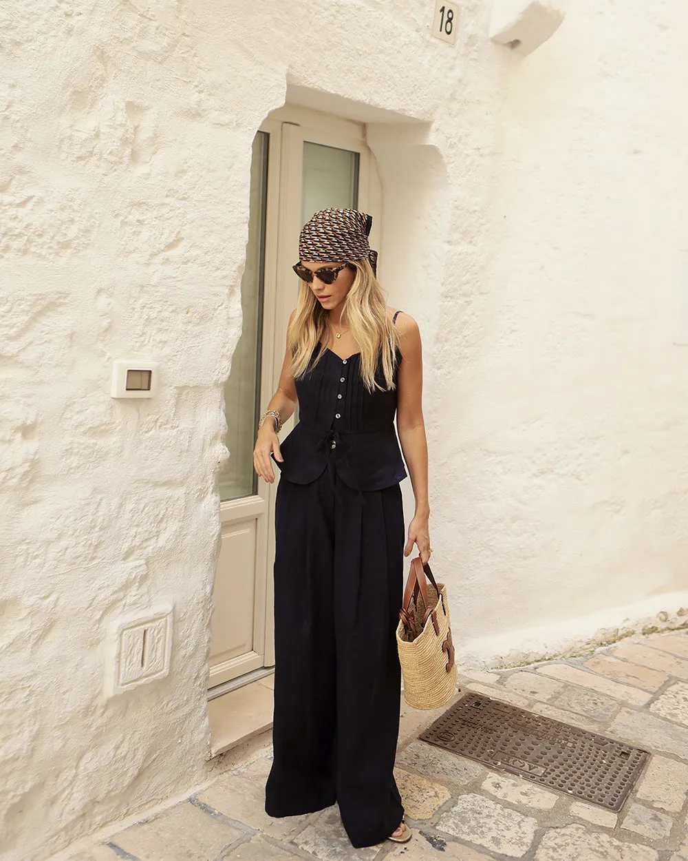 Marinha Pure Linen Pants