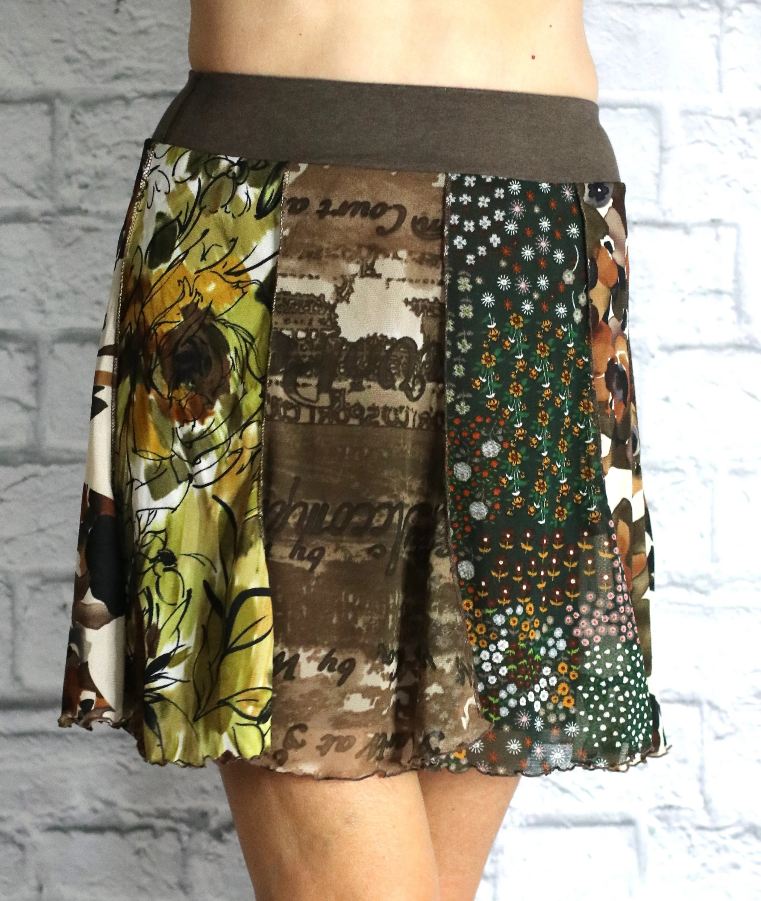 Mash Up Skirt - Earthy Mix