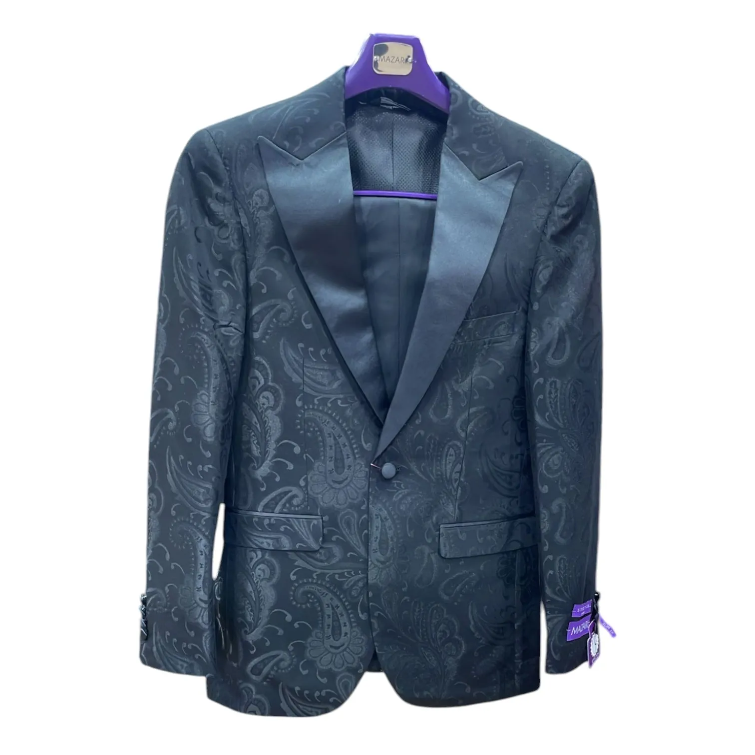 MAZARI: Paisley 2pc Slim Suit 9600