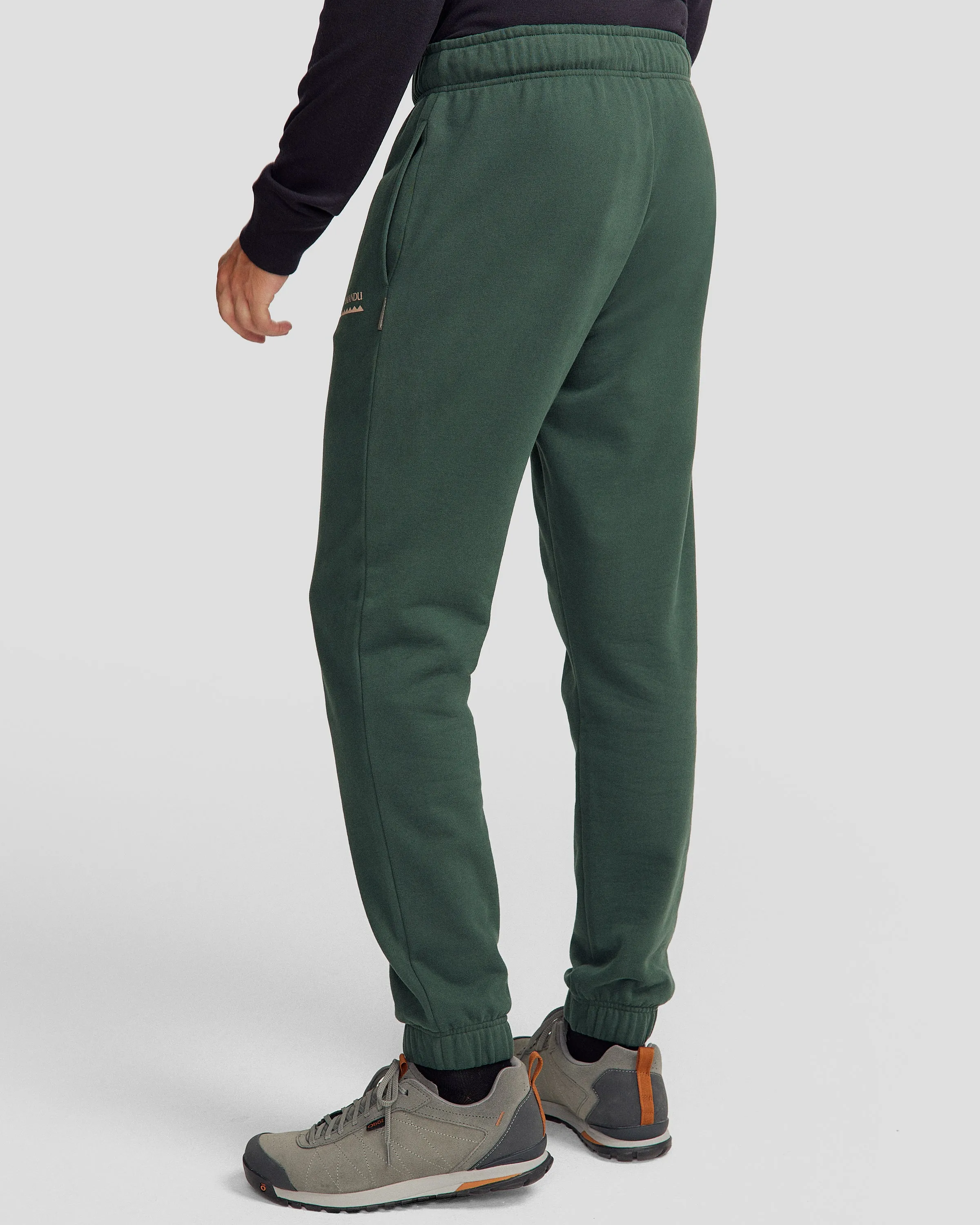 Men's Heritage Logo Brushed Joggers - Deep Forest