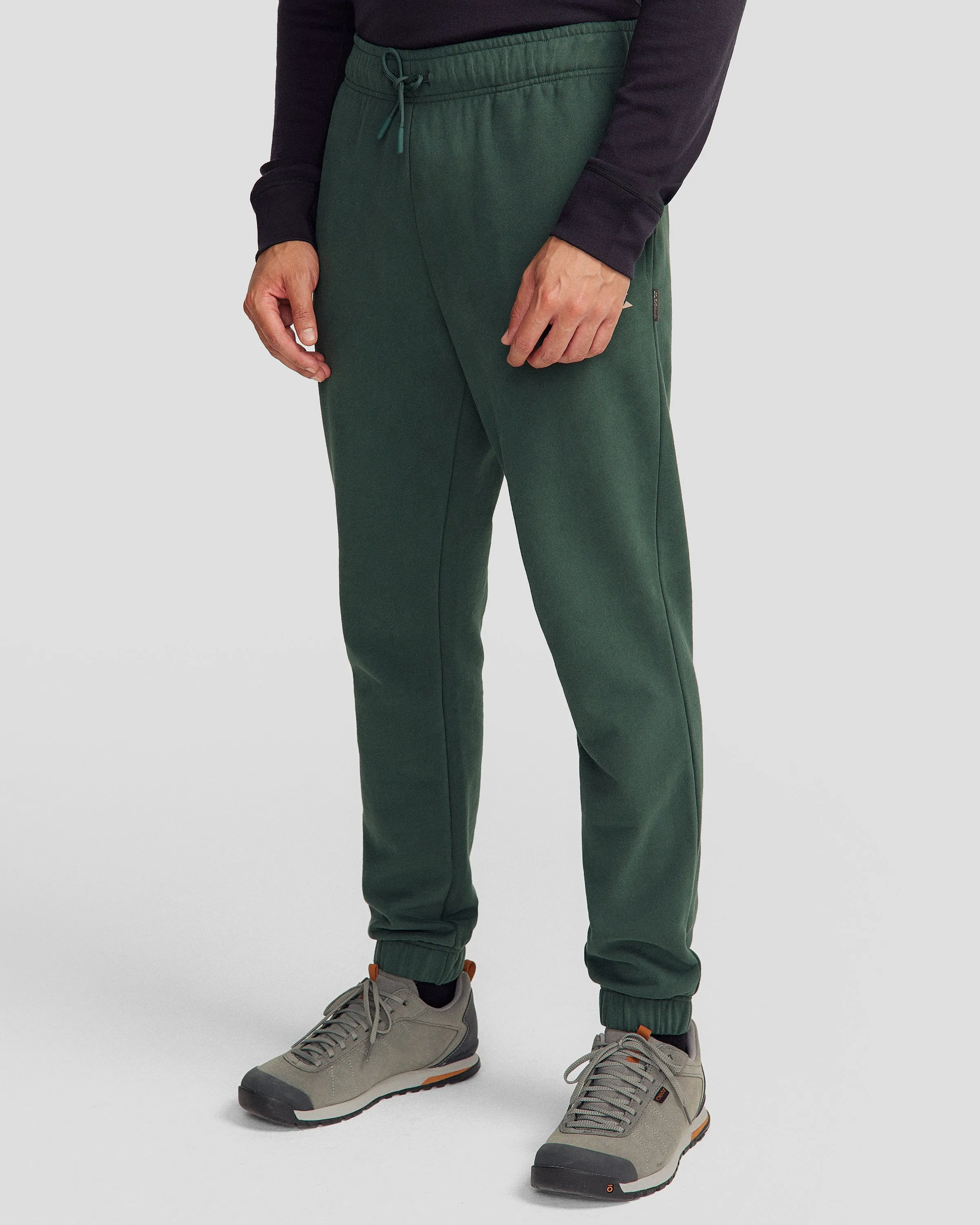 Men's Heritage Logo Brushed Joggers - Deep Forest