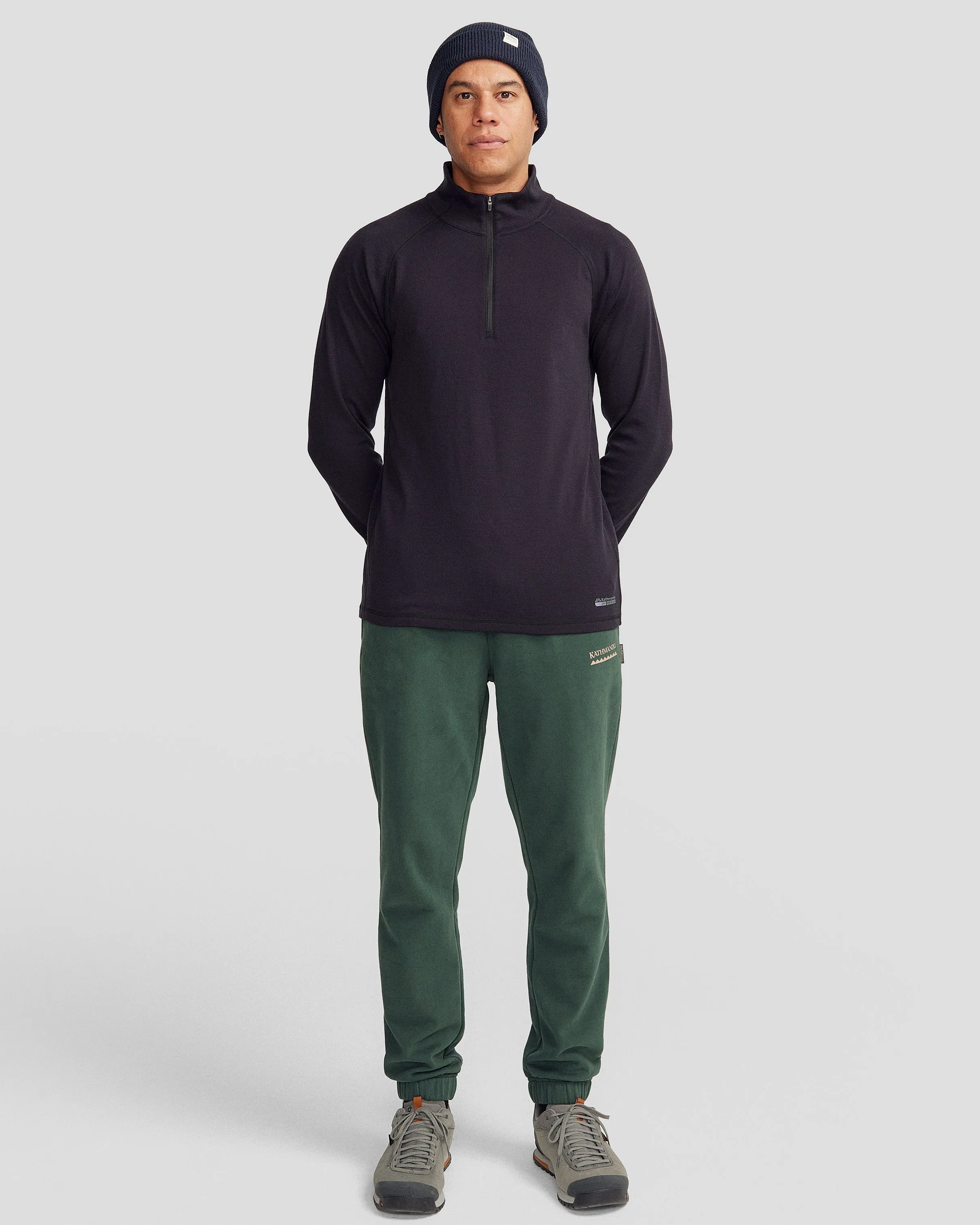 Men's Heritage Logo Brushed Joggers - Deep Forest