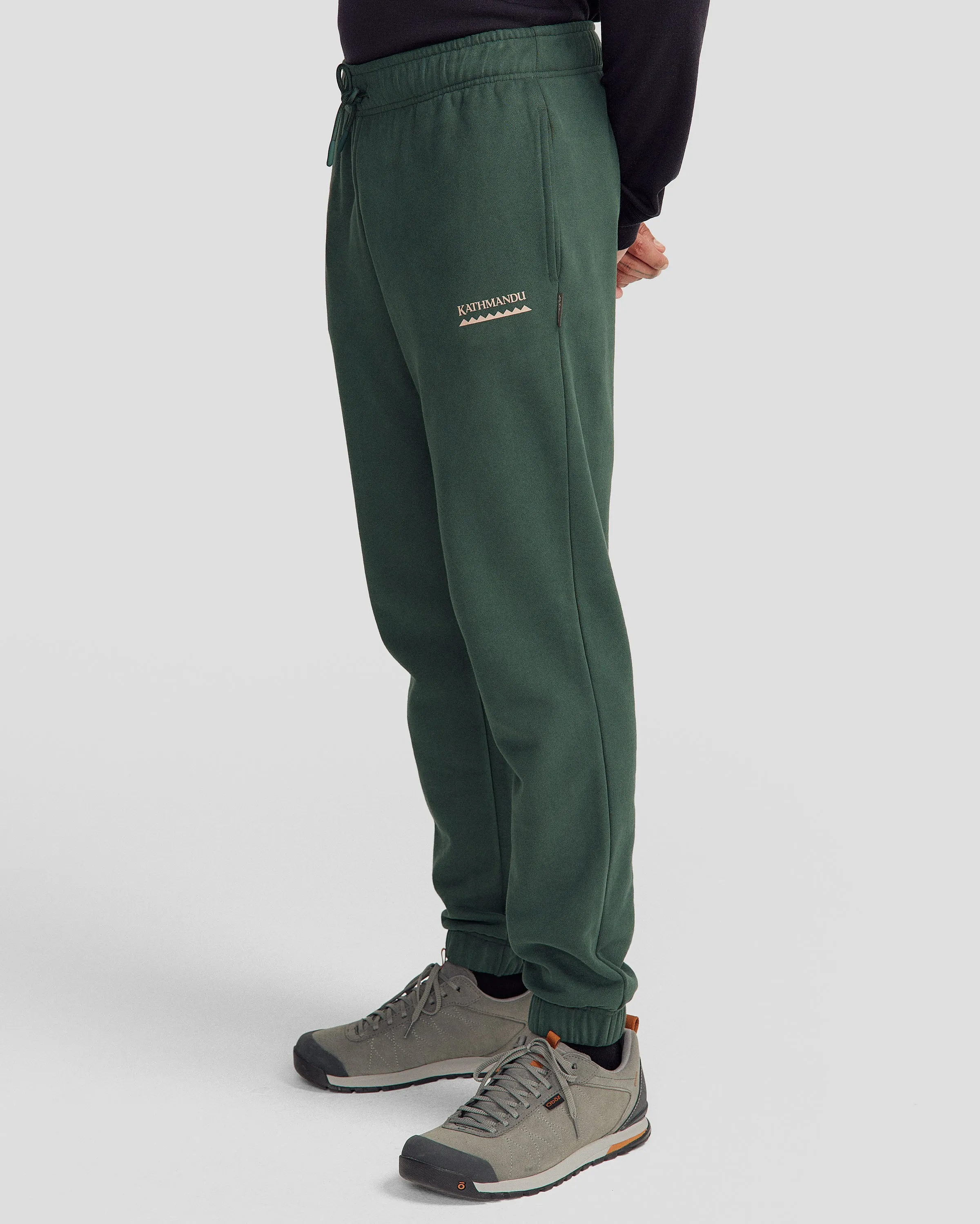 Men's Heritage Logo Brushed Joggers - Deep Forest