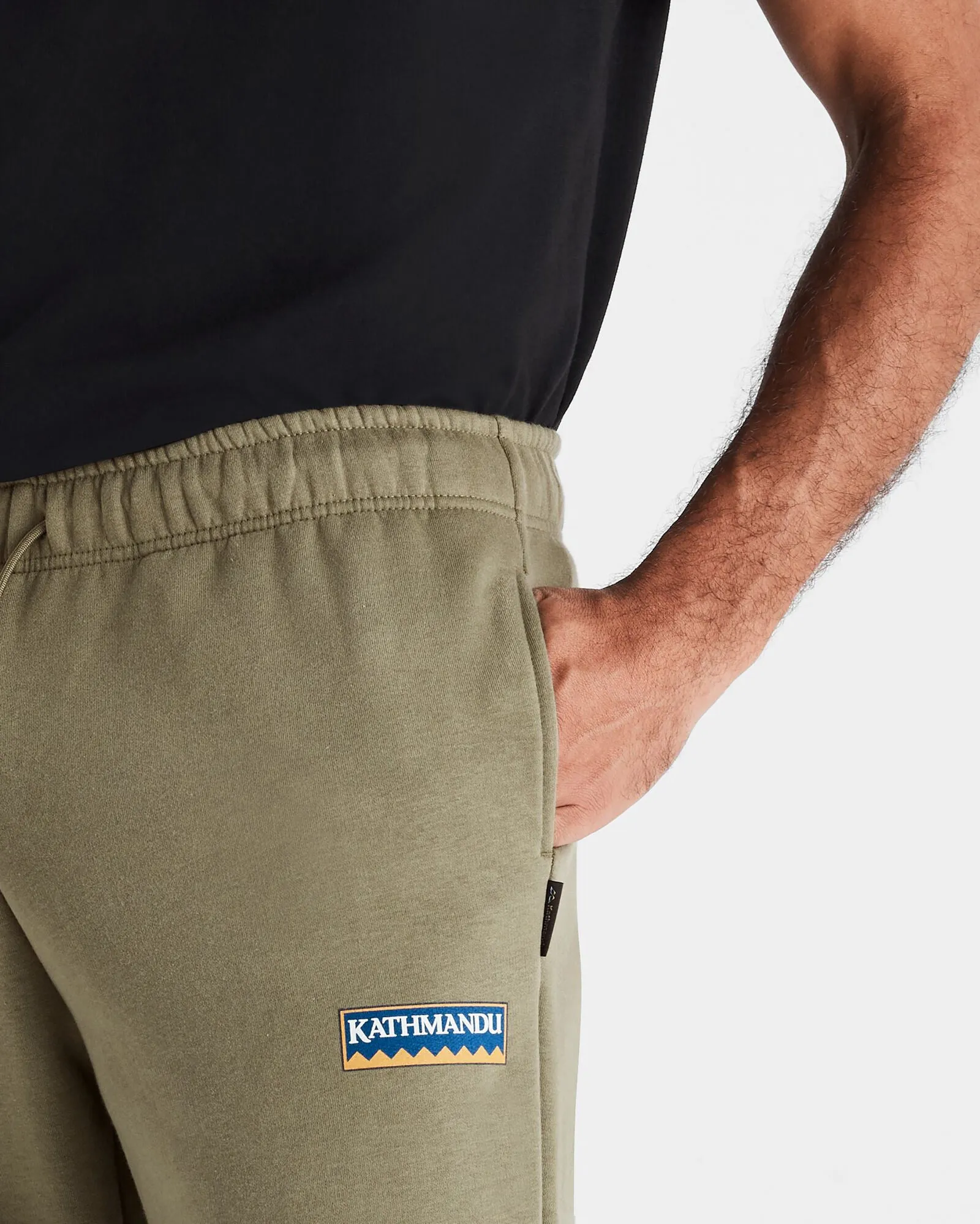 Men's Kathmandu Heritage Logo Slouchy Joggers - Beech